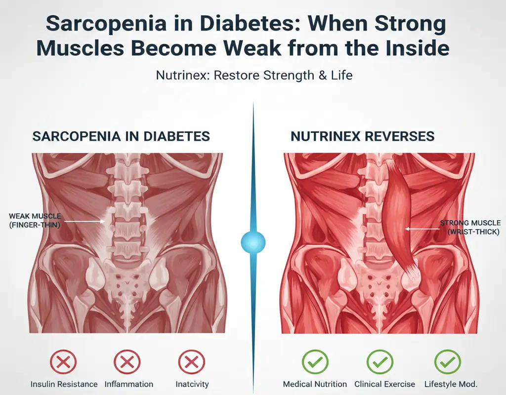 Sarcopenia in Diabetes: When Strong Muscles Become Weak from the Inside